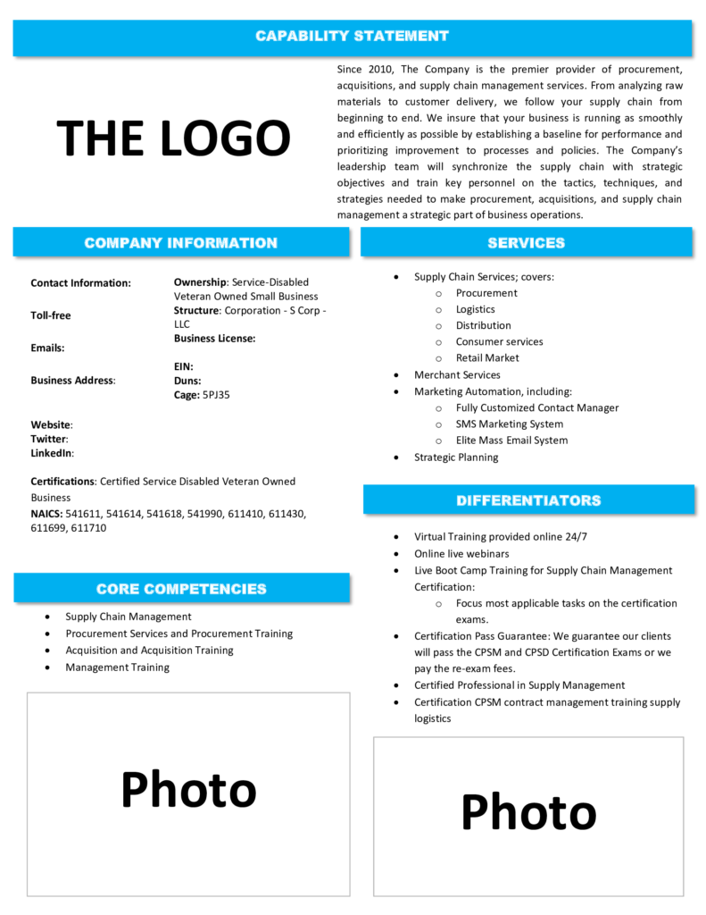 Complete Guide To Crafting A Winning Capability Statement