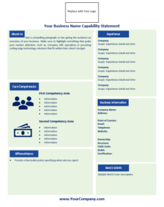 Capability Statement Template